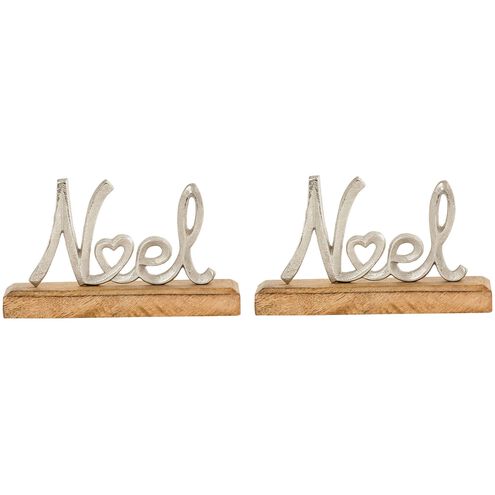Noel Sawyer White with Silver Holiday Table Décor
