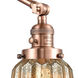 Chatham 30 inch 60.00 watt Antique Copper Swing Arm Wall Light, Franklin Restoration