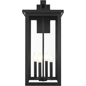 Venango 4 Light 25.5 inch Black Outdoor Wall Sconce