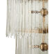 Electra 9 Light 29 inch Clear/Antique Brass Chandelier Ceiling Light