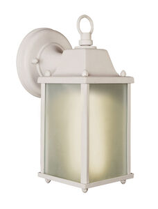 Patrician 1 Light 9 inch White Outdoor Wall Lantern