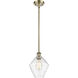 Ballston Cindyrella 1 Light 8 inch Antique Brass Mini Pendant Ceiling Light in Incandescent, Seedy Glass
