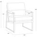 David San Remo Winter Cloud / Antonio Charcoal Lounge Chair