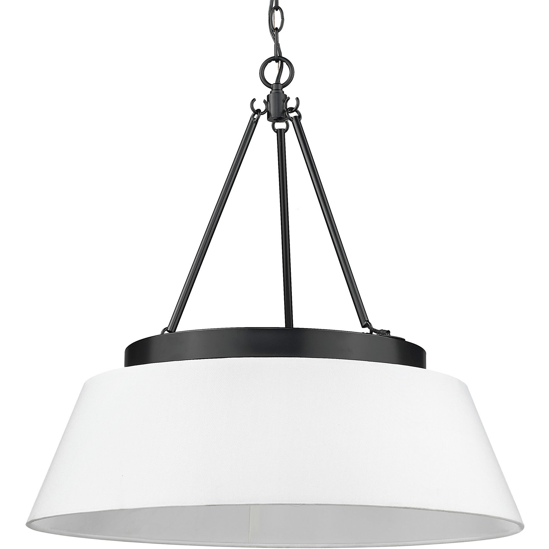 Penn 26 inch 60.00 watt Matte Black Chandelier Ceiling Light