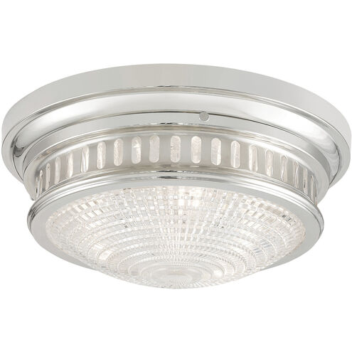 Berwick 3 Light 15 inch Polished Nickel Flush Mount Ceiling Light