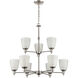 Jackson 9 Light 29 inch Brushed Nickel Chandelier Ceiling Light