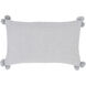 Halima 15 inch Light Grey Pillow