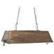 Hill Country 3 Light Darkened Bronze and Honey Pine Chandelier Ceiling Light