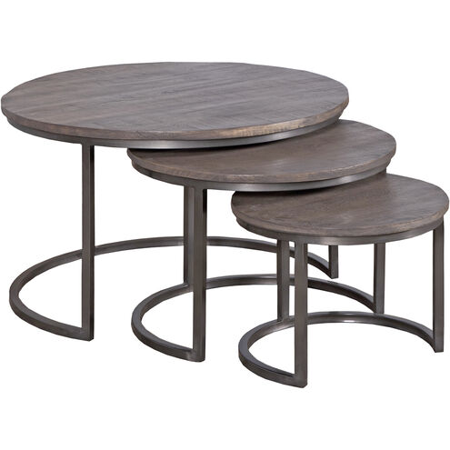 Quint 30 inch Gray with Black Accent Table