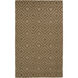 Lake Shore 36 X 24 inch Dark Brown Rug