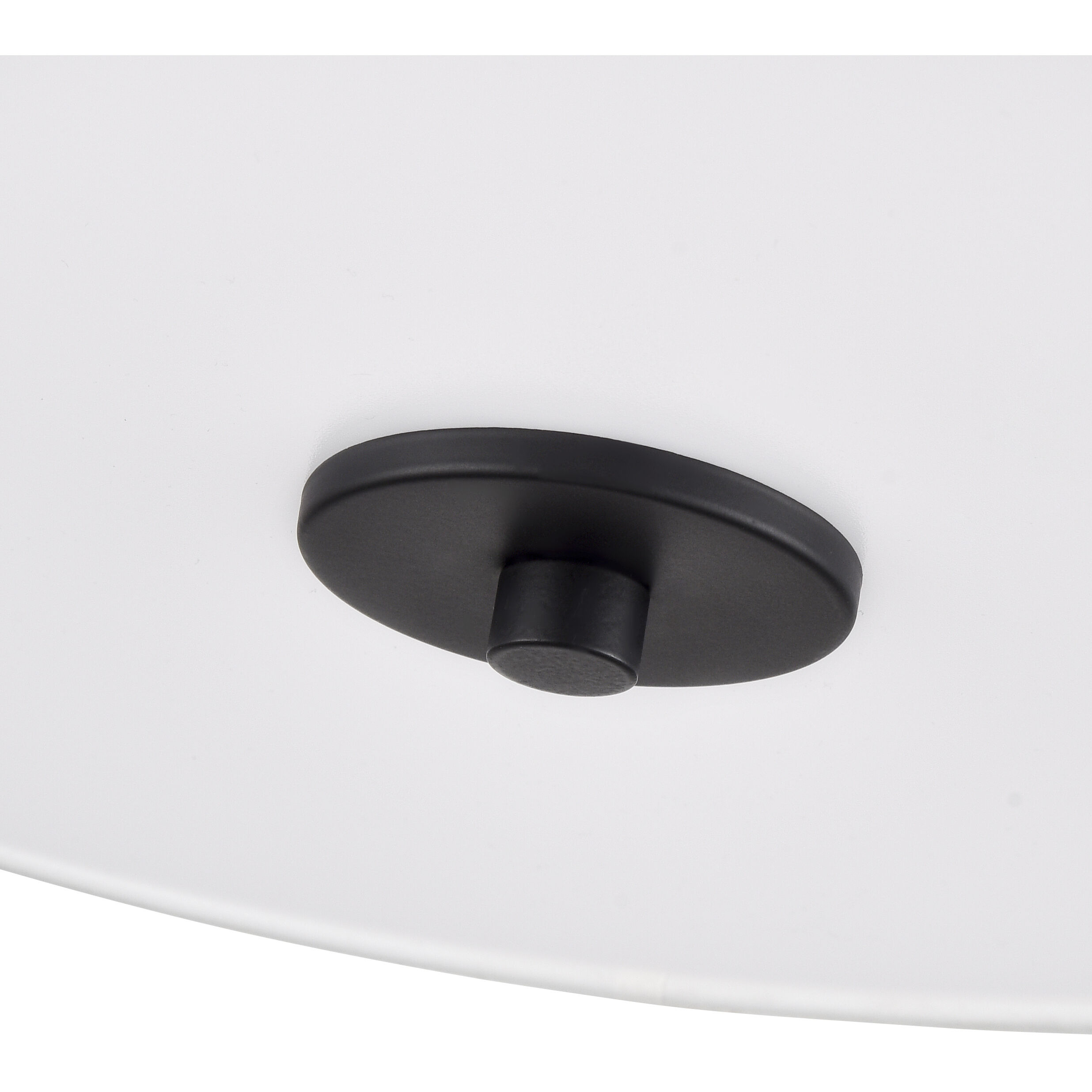 Guyten 2 Light 13 inch Matte Black Semi-Flush Mount Ceiling Light