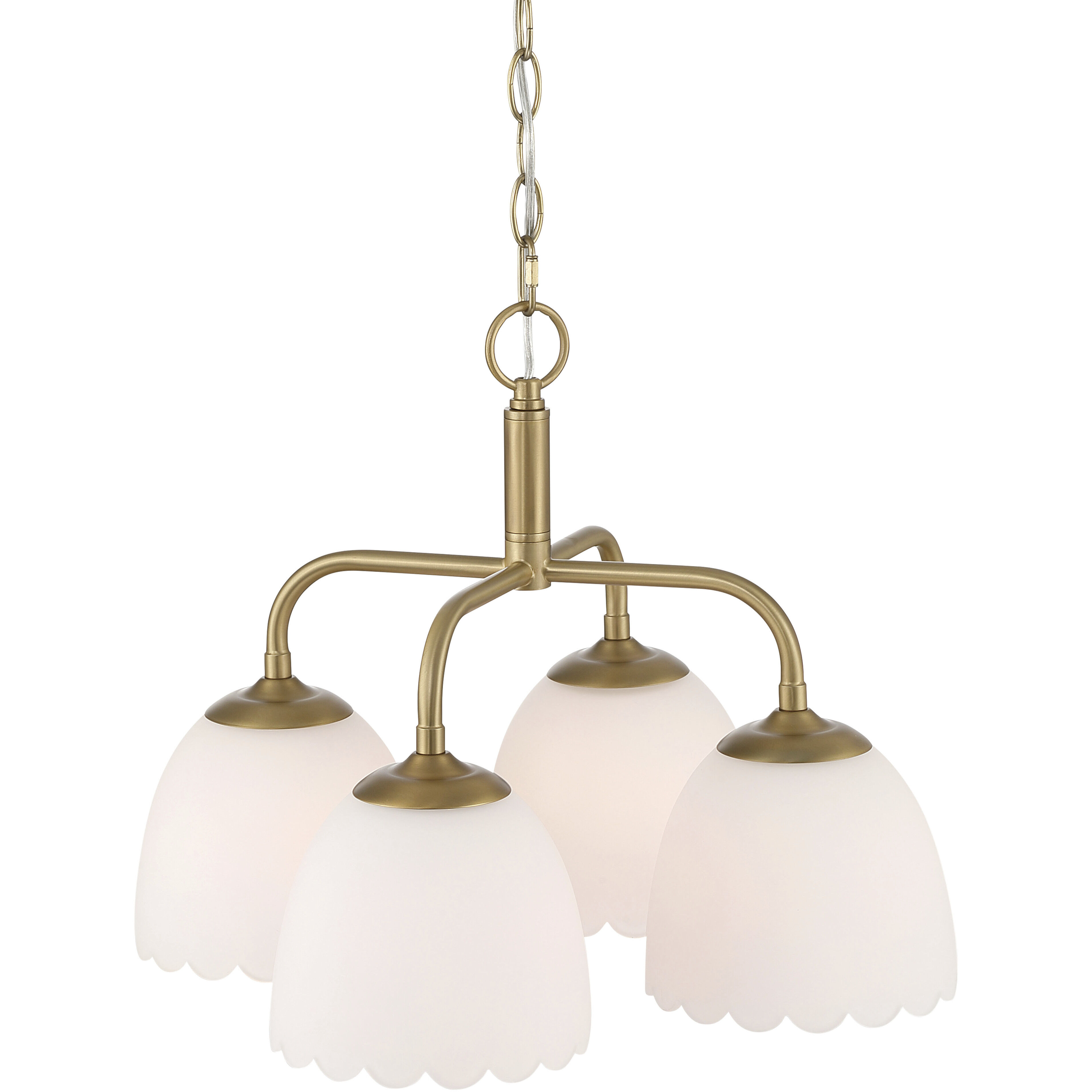 Dorinda 4 Light 18 inch Brushed Champagne Brass Pendant Ceiling Light