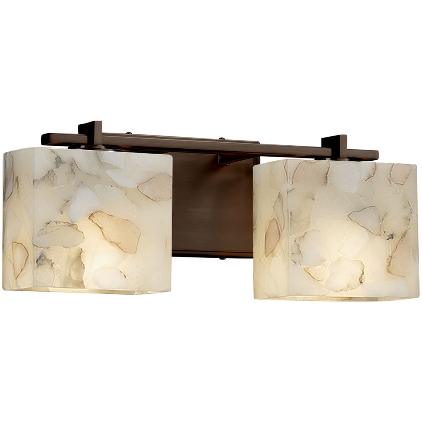 Alabaster Rocks 2 Light 15.5 inch Dark Bronze Bath Vanity Light Wall Light, Era Family, Choices