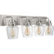 Neighborhood Trystan 4 Light 30 inch Brushed Polished Nickel Vanity Light Wall Light