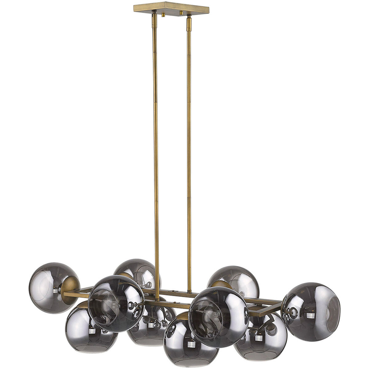 Trend Lighting TP20036AB Lunette 10 Light 44 inch Aged Brass