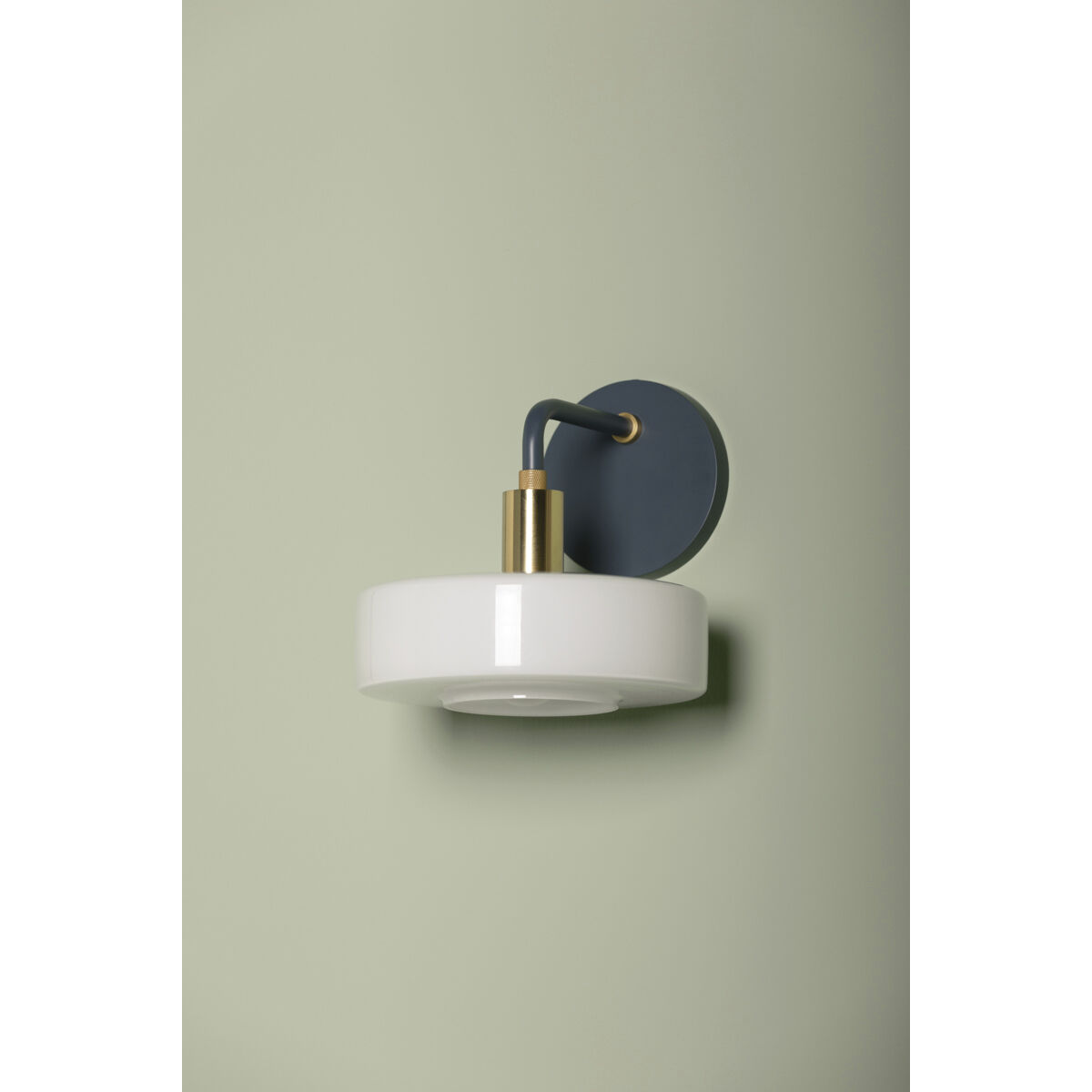 Aston 1 Light 7.75 inch Aged Brass/Slate Blue Wall Sconce Wall Light