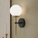 Rigsby 1 Light 7.5 inch Matte Black and Brushed Gold Wall Sconce Wall Light