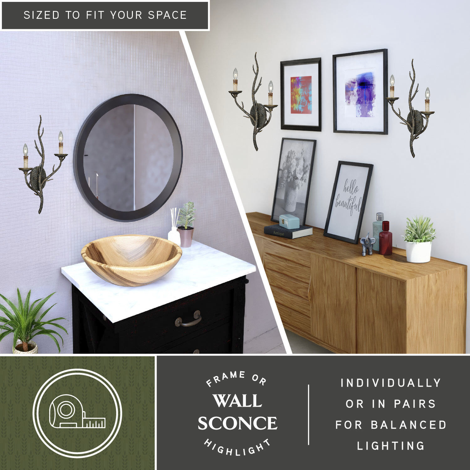 Monterey LED 13 inch Autumn Patina Wall Light