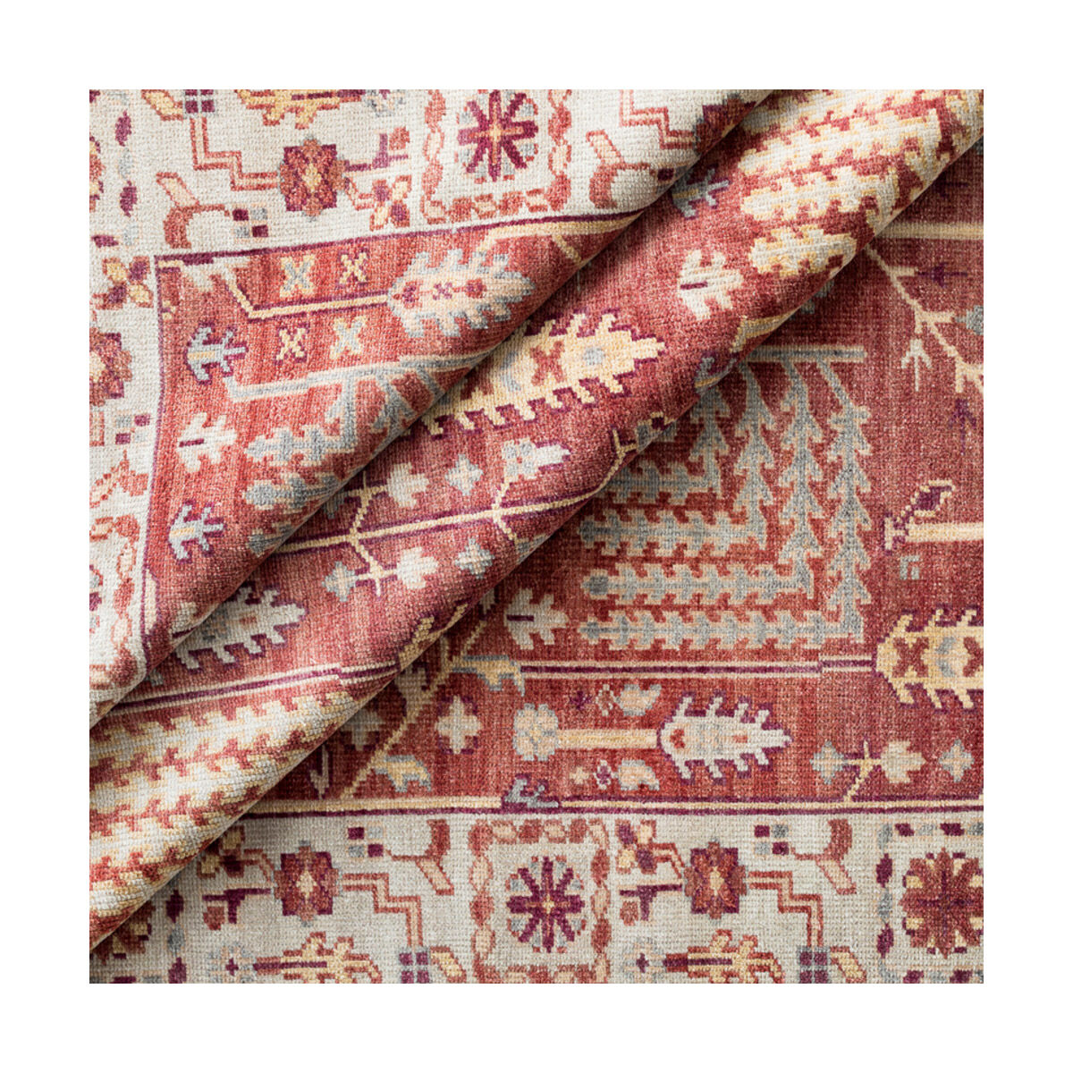 Elixir 36 X 24 inch Clay/Burgundy/Khaki/Sea Foam/Butter/Tan Rugs, Wool