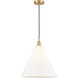 Berkshire 1 Light 16 inch Satin Gold Mini Pendant Ceiling Light