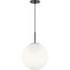 Richard June Sorelle 1 Light 18 inch Aged Iron Pendant Ceiling Light