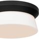 Skirt LED 11 inch Sand Black Flush Mount Ceiling Light