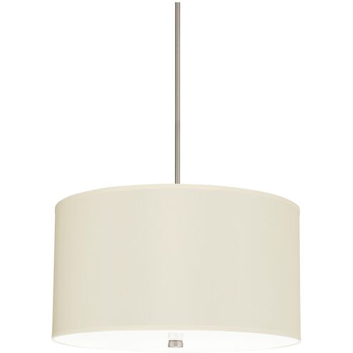 Dayna Shade Pendants 4 Light 24 inch Brushed Nickel Pendant Ceiling Light