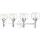 Sutton 4 Light 31.5 inch Chrome Vanity Wall Light