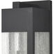 Angus 1 Light 26.25 inch Charcoal with Clear Outdoor Wall Sconce