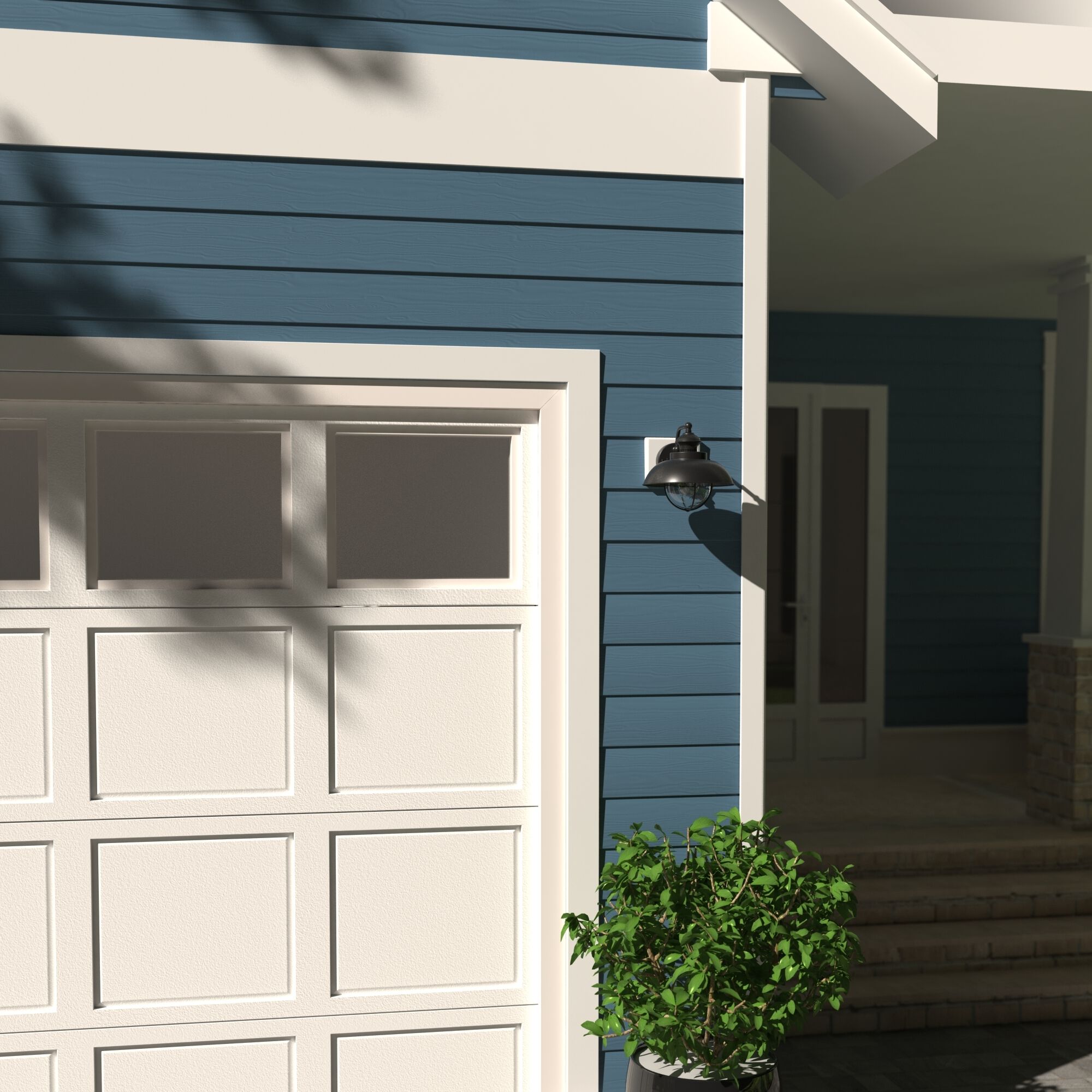 Harwich LED 10.25 inch Textured Black Outdoor Wall