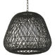 Osbert 1 Light 21.75 inch Satin Black Pendant Ceiling Light