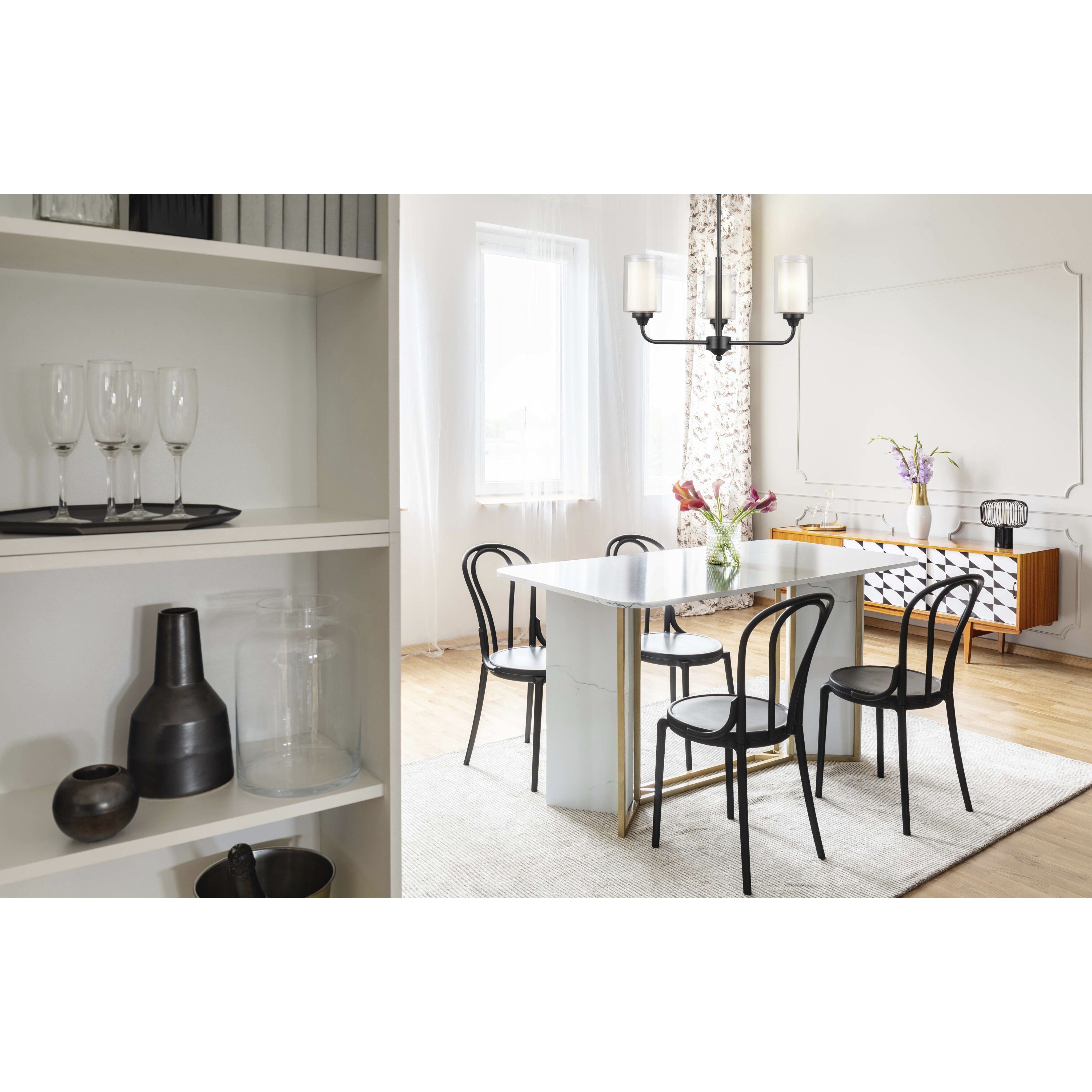 Auralume Fairbank LED 21.5 inch Matte Black Pendant Ceiling Light