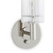 Dixie 1 Light 5.5 inch Polished Nickel Wall Sconce Wall Light