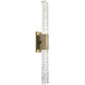 Axis LED Heritage Brass Indoor Sconce Wall Light, Double
