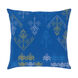 Global Brights 18 X 18 inch Bright Blue/Saffron/White Pillow Kit, Square