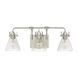 Jaden Bath Vanity Wall Sconce Wall Light in Brushed Nickel
