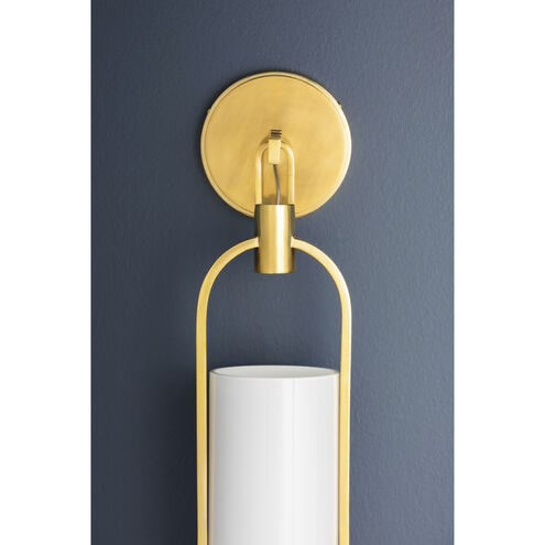 Lorimer LED 4.75 inch Aged Brass Wall Sconce Wall Light