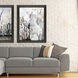Silversong Birch White and Blue and Brown and Multi Framed Art