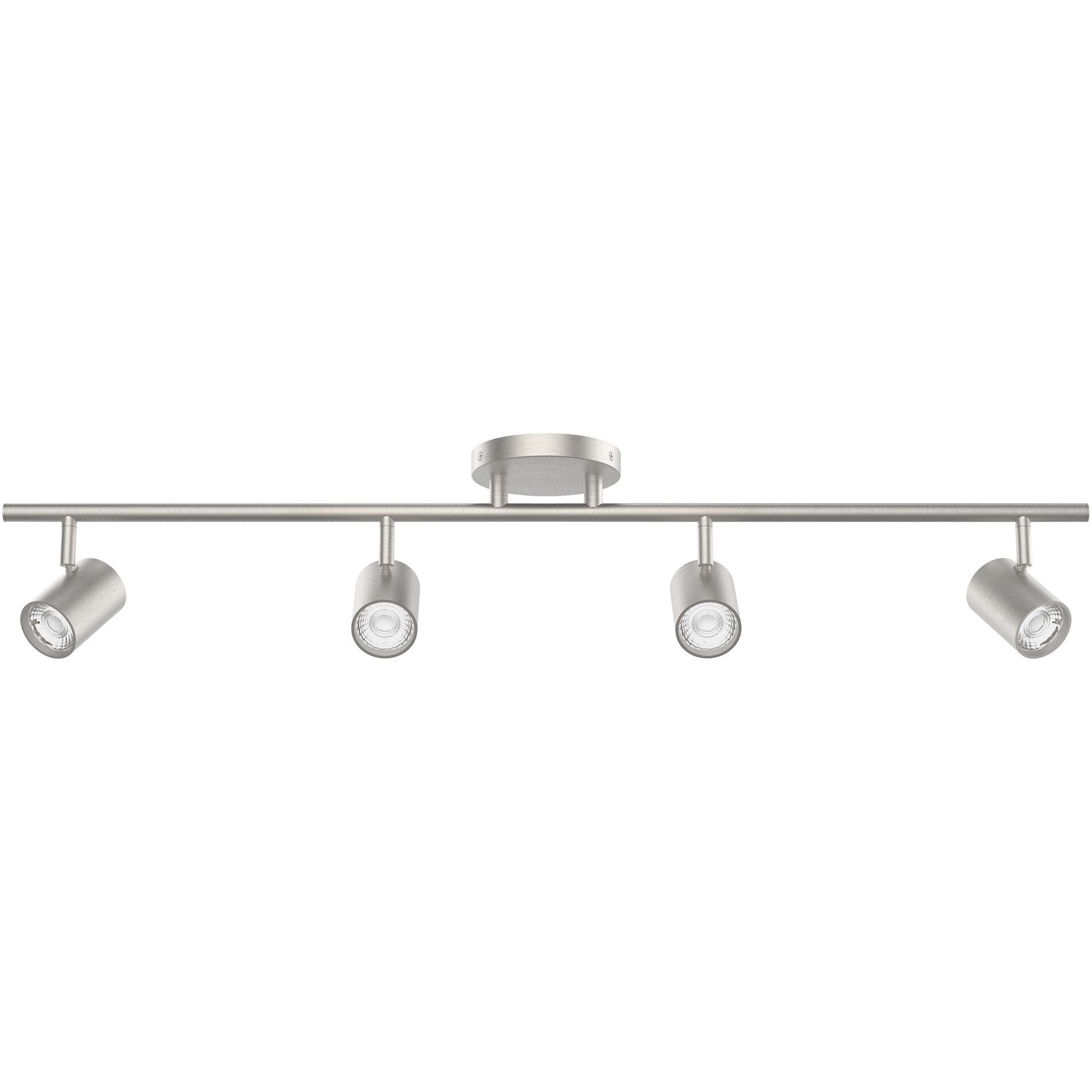 Pipe 4 Light 120 Brushed Nickel Track Lighting Ceiling Light, WAC Limited