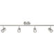 Pipe 4 Light 120 Brushed Nickel Track Lighting Ceiling Light, WAC Limited