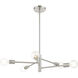 Bannister 5 Light 24 inch Brushed Nickel Chandelier Ceiling Light