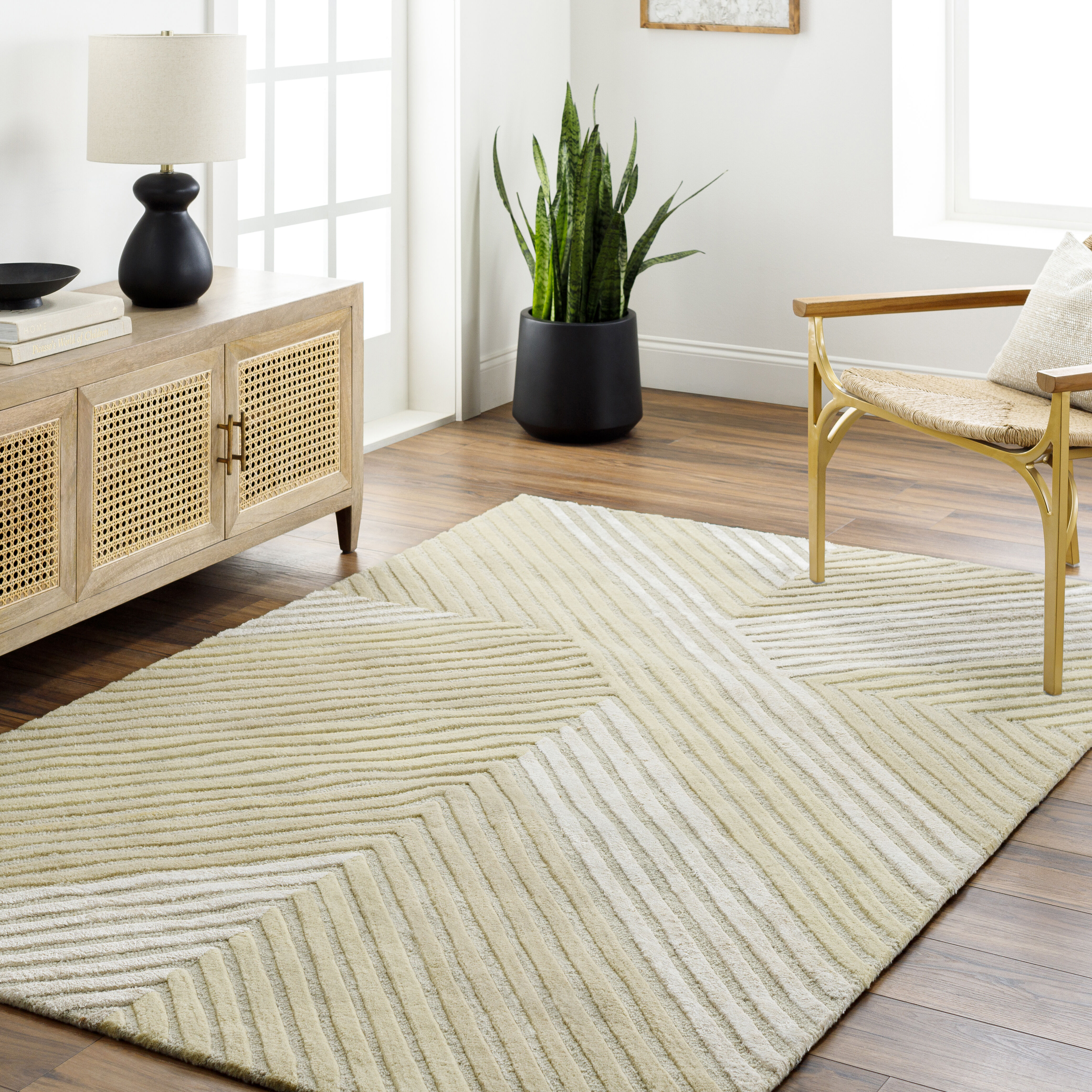 Tallinn 36 X 24 inch Light Beige Rug, Rectangle