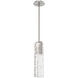 Glacier LED 3.5 inch Beige Silver Pendant Ceiling Light in Metallic Beige Silver, 2700K LED
