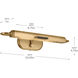 Caillier 26 watt 23.25 inch Lacquered Brass Picture Light Wall Light