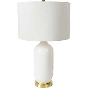 Monroe 26 inch 100 watt Brass Table Lamp Portable Light
