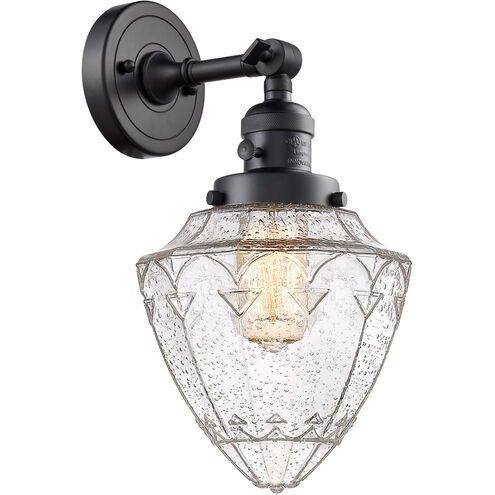 Franklin Restoration Bullet 1 Light 7 inch Matte Black Sconce Wall Light
