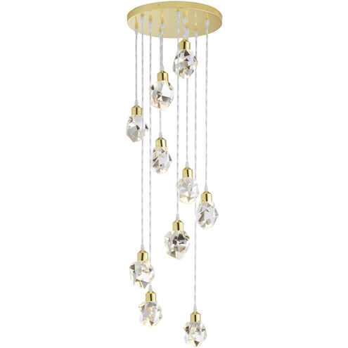 Dodson 10 Light 15 inch Gold Pendant Ceiling Light