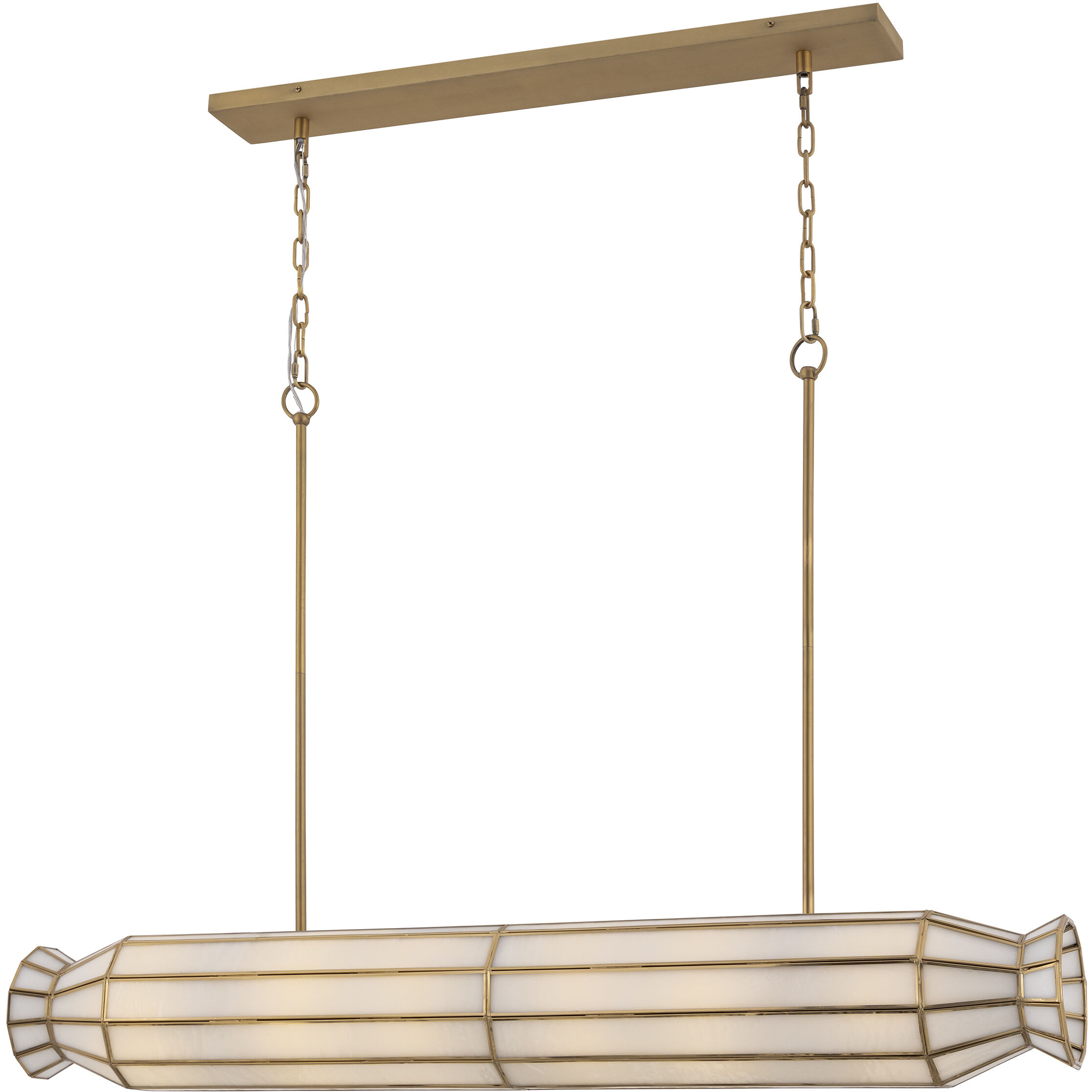 Jaxen 6 Light 48 inch Legacy Brass Linear Chandelier Ceiling Light