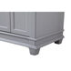 Wesley 60 X 21.5 X 35 inch Grey Vanity Sink Set in Gray