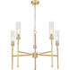 Esme 5 Light 32 inch Modern Gold Chandelier Ceiling Light